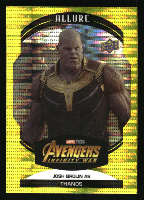 Josh Brolin as Thanos 2022 Upper Deck Marvel Allure Front of Card