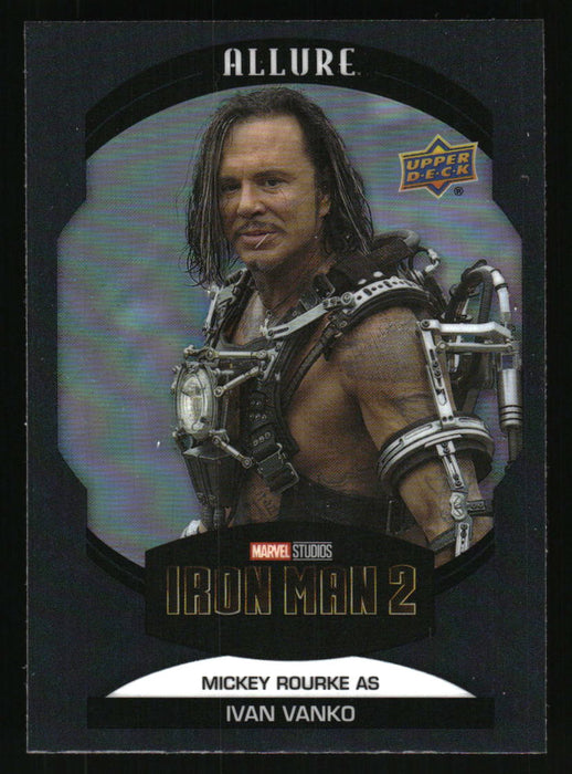 Mickey Rourke as Ivan Vanko 2022 Upper Deck Marvel Allure Front of Card