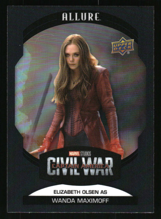 Elizabeth Olsen as Wanda Maximoff 2022 Upper Deck Marvel Allure Front of Card