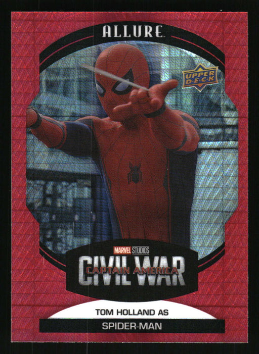 Tom Holland as Spider-Man 2022 Upper Deck Marvel Allure Front of Card