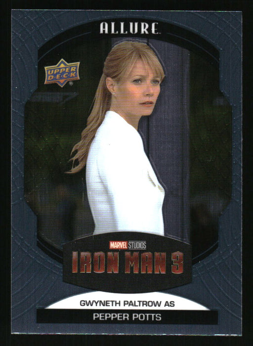 Gwyneth Paltrow as Pepper Potts 2022 Upper Deck Marvel Allure Front of Card