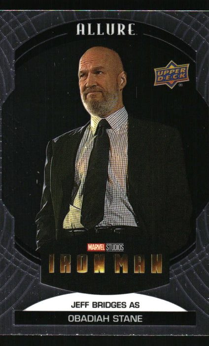 Jeff Bridges as Obadiah Stane 2022 Upper Deck Marvel Allure Front of Card