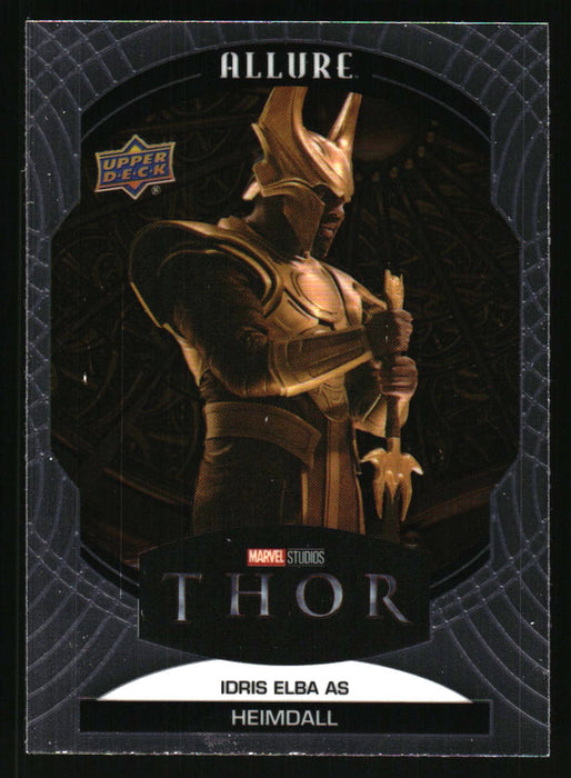 Idris Elba as Heimdall 2022 Upper Deck Marvel Allure Front of Card