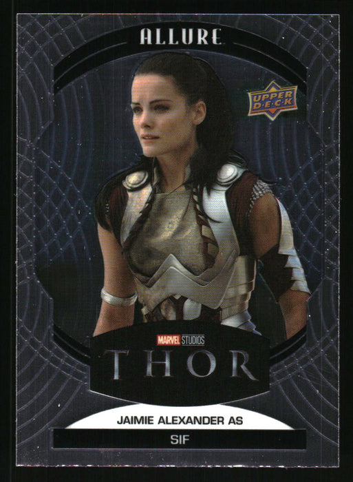 Jaimie Alexander as Sif 2022 Upper Deck Marvel Allure Front of Card