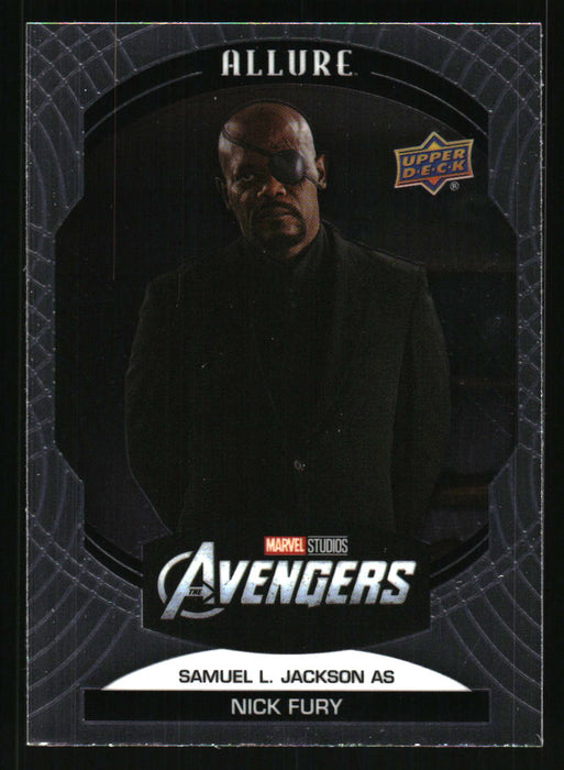 Samuel L. Jackson as Nick Fury 2022 Upper Deck Marvel Allure Front of Card