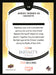 Jeremy Renner as Hawkeye 2022 Upper Deck Marvel Allure Back of Card