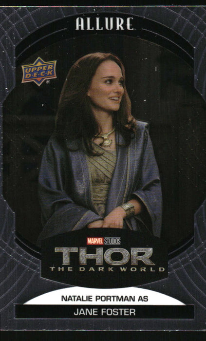 Natalie Portman as Jane Foster 2022 Upper Deck Marvel Allure Front of Card