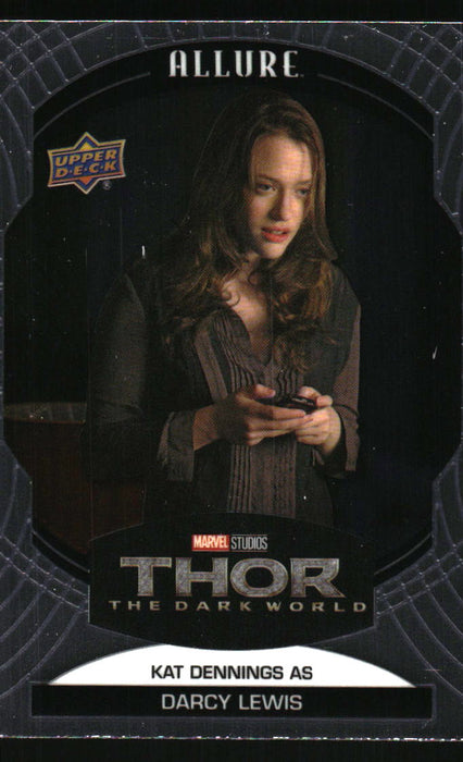 Kat Dennings as Darcy Lewis 2022 Upper Deck Marvel Allure Front of Card