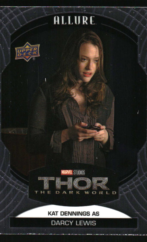 Kat Dennings as Darcy Lewis 2022 Upper Deck Marvel Allure Front of Card