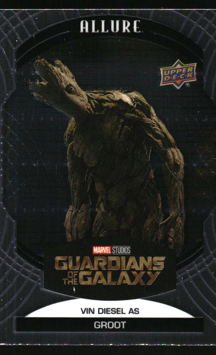 Vin Diesel as Groot 2022 Upper Deck Marvel Allure Front of Card