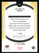 Lee Pace as Ronan 2022 Upper Deck Marvel Allure Back of Card