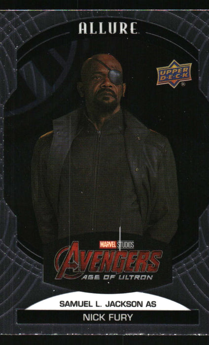 Samuel L. Jackson as Nick Fury 2022 Upper Deck Marvel Allure Front of Card