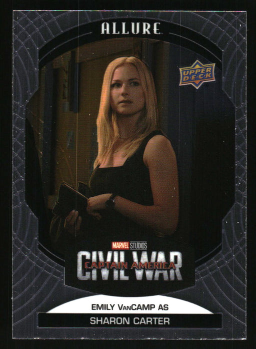 Emily VanCamp as Sharon Carter 2022 Upper Deck Marvel Allure Front of Card