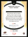 Sebastian Stan as Winter Soldier 2022 Upper Deck Marvel Allure Back of Card