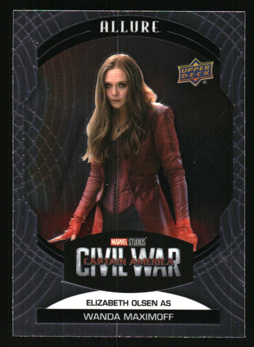 Elizabeth Olsen as Wanda Maximoff 2022 Upper Deck Marvel Allure Front of Card