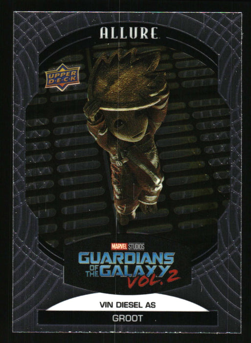 Vin Diesel as Groot 2022 Upper Deck Marvel Allure Front of Card