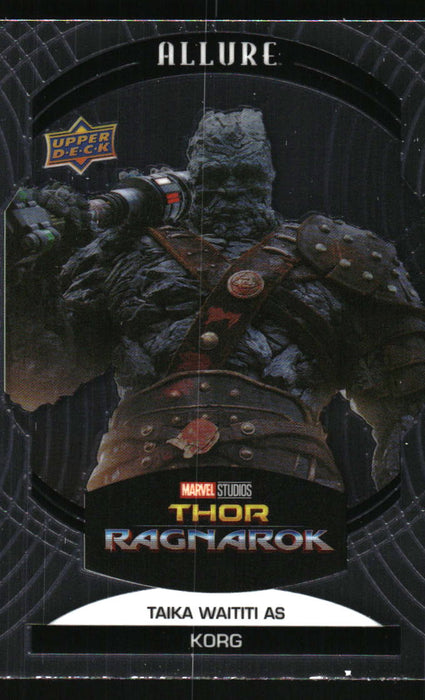 Taika Waititi as Korg 2022 Upper Deck Marvel Allure Front of Card