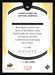 Chris Evans as Captain America 2022 Upper Deck Marvel Allure Back of Card