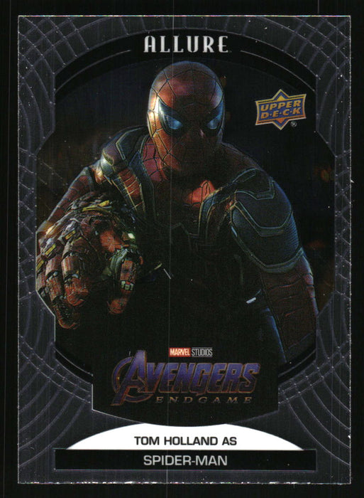 Tom Holland as Spider-Man 2022 Upper Deck Marvel Allure Front of Card