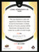 Chris Hemsworth as Thor 2022 Upper Deck Marvel Allure Back of Card