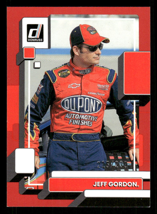 Jeff Gordon 2023 Panini Donruss Racing Red Front of Card
