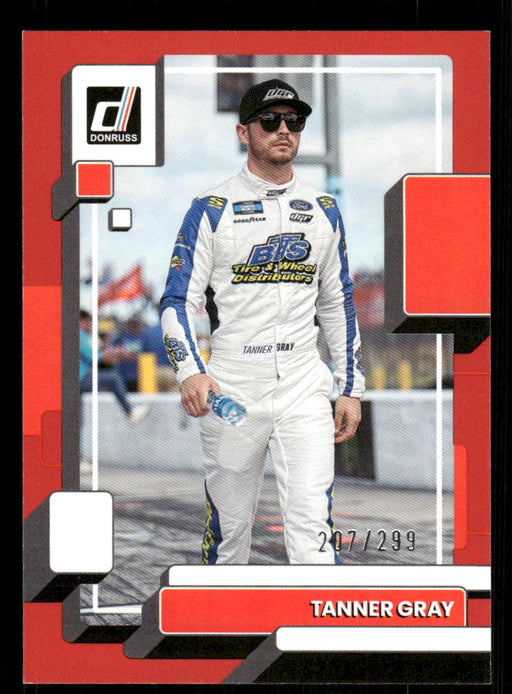 Tanner Gray 2023 Panini Donruss Racing Red Front of Card