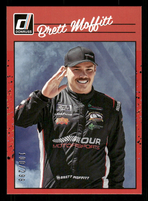 Brett Moffitt 2023 Panini Donruss Racing Red Retro 1990 Front of Card