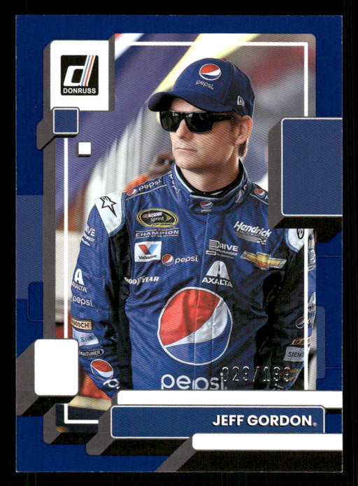 Jeff Gordon 2023 Panini Donruss Racing Navy Blue Front of Card