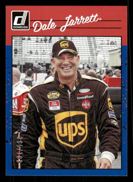 Dale Jarrett 2023 Panini Donruss Racing Navy Blue Retro 1990 Front of Card