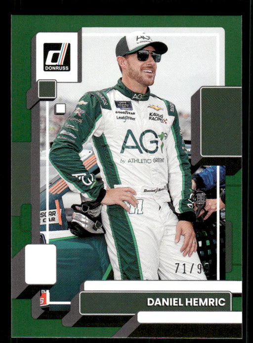 Daniel Hemric 2023 Panini Donruss Racing Green Front of Card