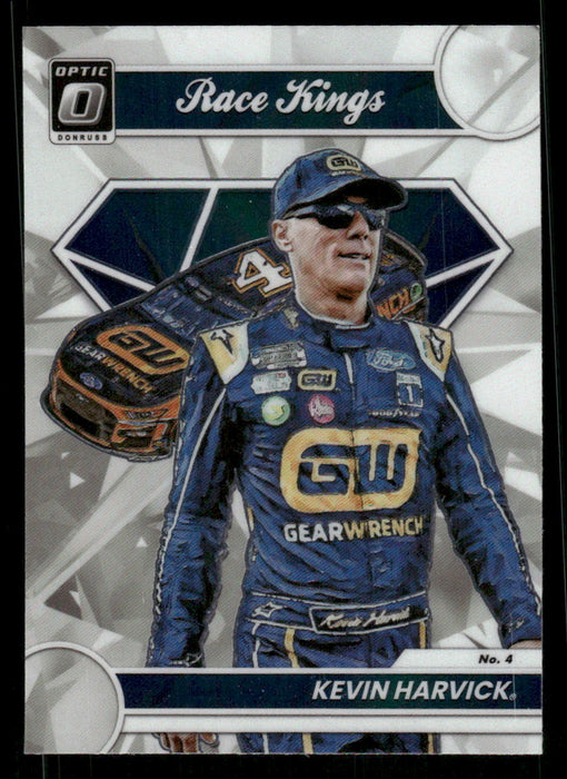 Kevin Harvick 2023 Panini Donruss Racing Opitc Race Kings Front of Card