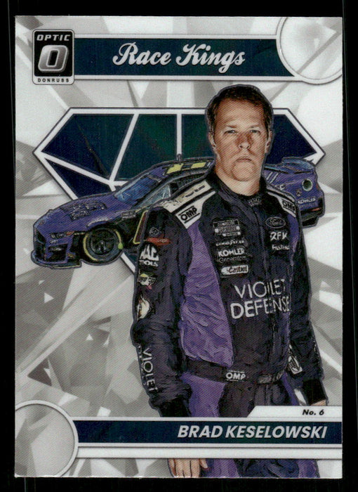 Brad Keselowski 2023 Panini Donruss Racing Opitc Race Kings Front of Card