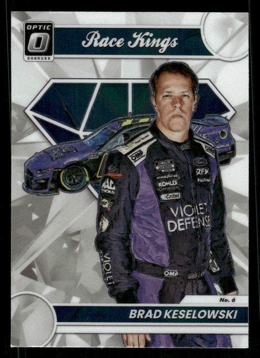 Brad Keselowski 2023 Panini Donruss Racing Opitc Race Kings Front of Card