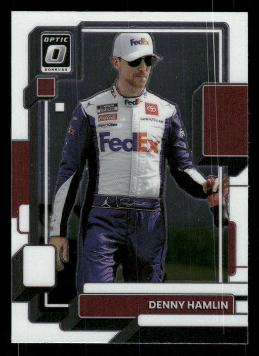 Denny Hamlin 2023 Panini Donruss Racing Optic Front of Card