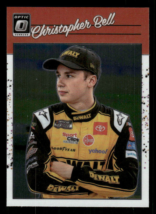 Christopher Bell 2023 Panini Donruss Racing Optic Retro 1990 Front of Card