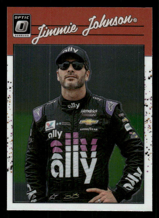 Jimmie Johnson 2023 Panini Donruss Racing Optic Retro 1990 Front of Card