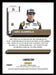 Aric Almirola 2023 Panini Donruss Racing Holo Optic Back of Card
