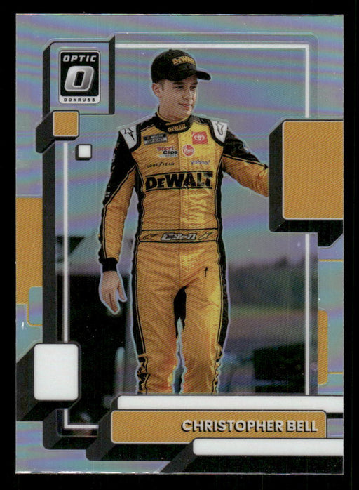Christopher Bell 2023 Panini Donruss Racing Holo Optic Front of Card