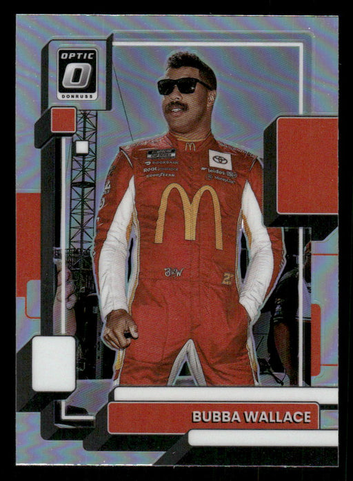 Bubba Wallace 2023 Panini Donruss Racing Holo Optic Front of Card