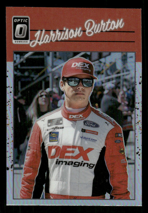 Harrison Burton 2023 Panini Donruss Racing Holo Optic Retro 1990 Front of Card