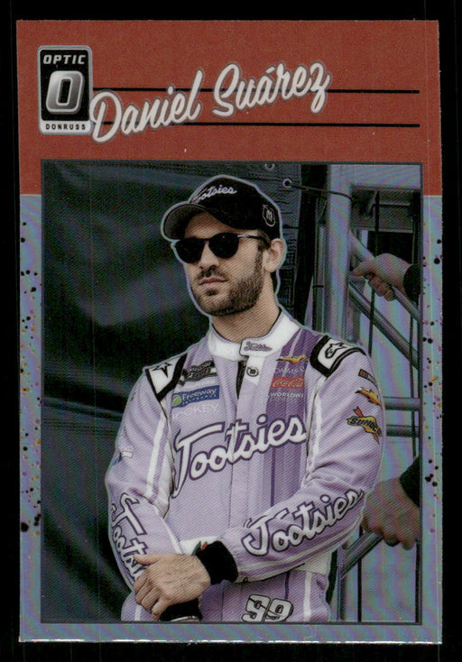 Daniel Suarez 2023 Panini Donruss Racing Holo Optic Retro 1990 Front of Card