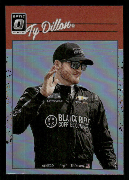 Ty Dillon 2023 Panini Donruss Racing Holo Optic Retro 1990 Front of Card