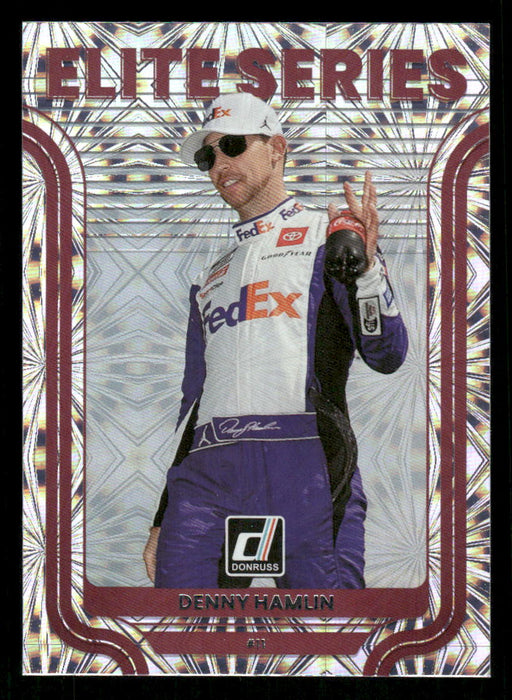 Denny Hamlin 2023 Panini Donruss Racing Elite Series Front of Card