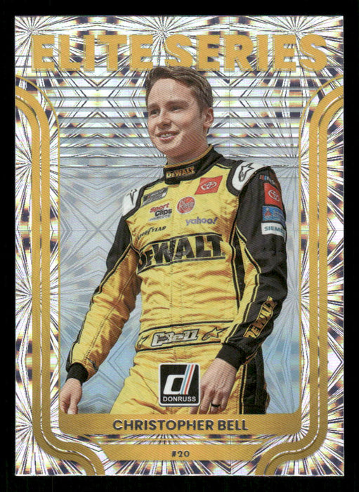 Christopher Bell 2023 Panini Donruss Racing Elite Series Front of Card
