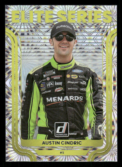 Austin Cindric 2023 Panini Donruss Racing Elite Series Front of Card