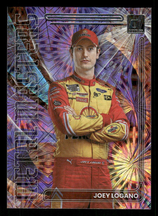 Joey Logano 2023 Panini Donruss Racing Metal Masters Front of Card