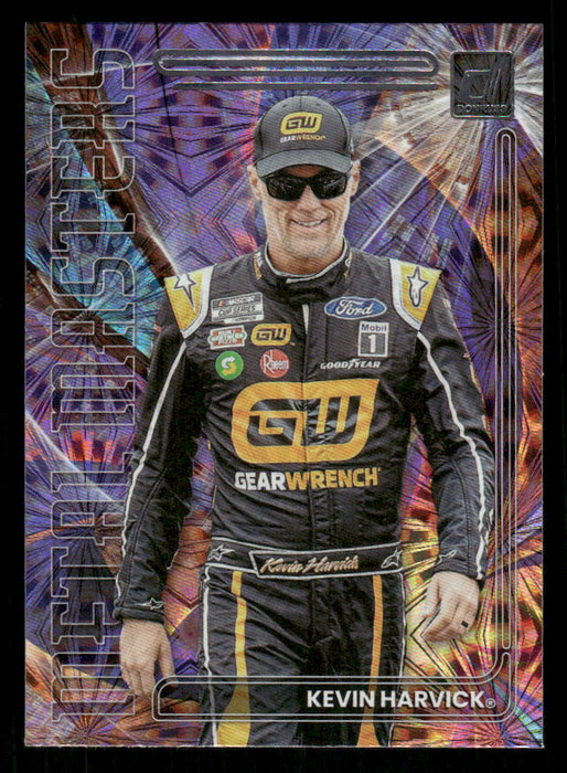 Kevin Harvick 2023 Panini Donruss Racing Metal Masters Front of Card