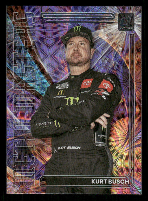 Kurt Busch 2023 Panini Donruss Racing Metal Masters Front of Card