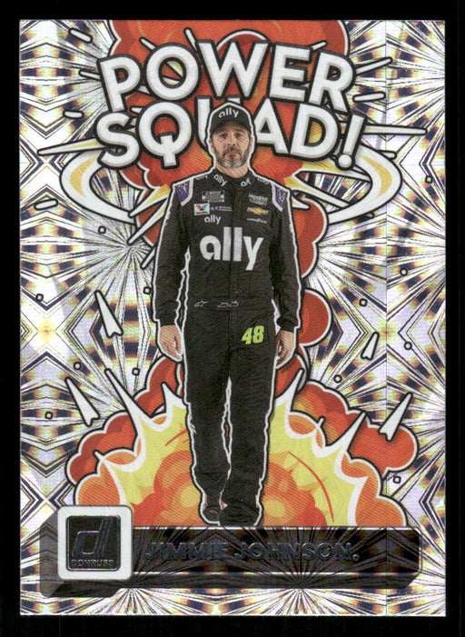 Jimmie Johnson 2023 Panini Donruss Racing Power Squad Front of Card