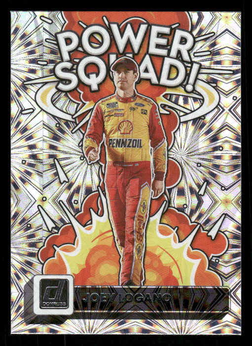 Joey Logano 2023 Panini Donruss Racing Power Squad Front of Card